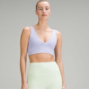 Lululemon Align V-Neck Bra A/B cup, Lilac Smoke, size 4